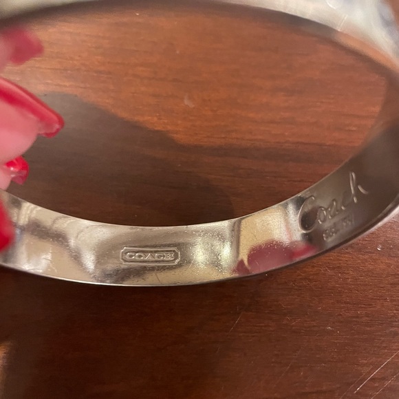 Coach bangle bracelet. Signature C. Three different blue colors. - Picture 10 of 11